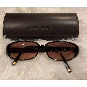 Anne Klein Black and Brown Sunglasses